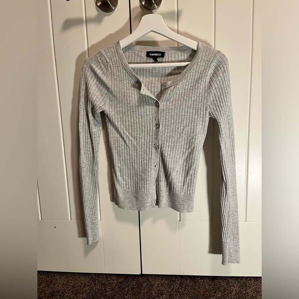 Express Grey Cardigan in Size XS